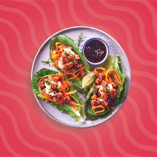 Sriracha Tempayy (Tempeh) Lettuce Wraps