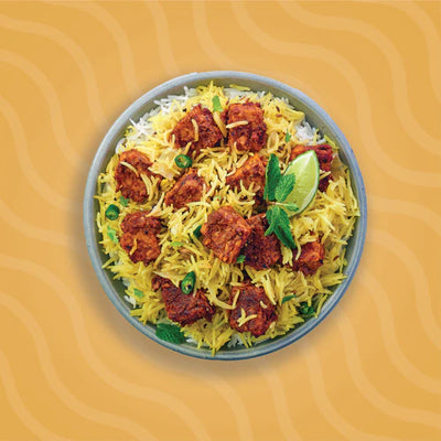 Tawa Masala Tempayy (Tempeh) Biryani