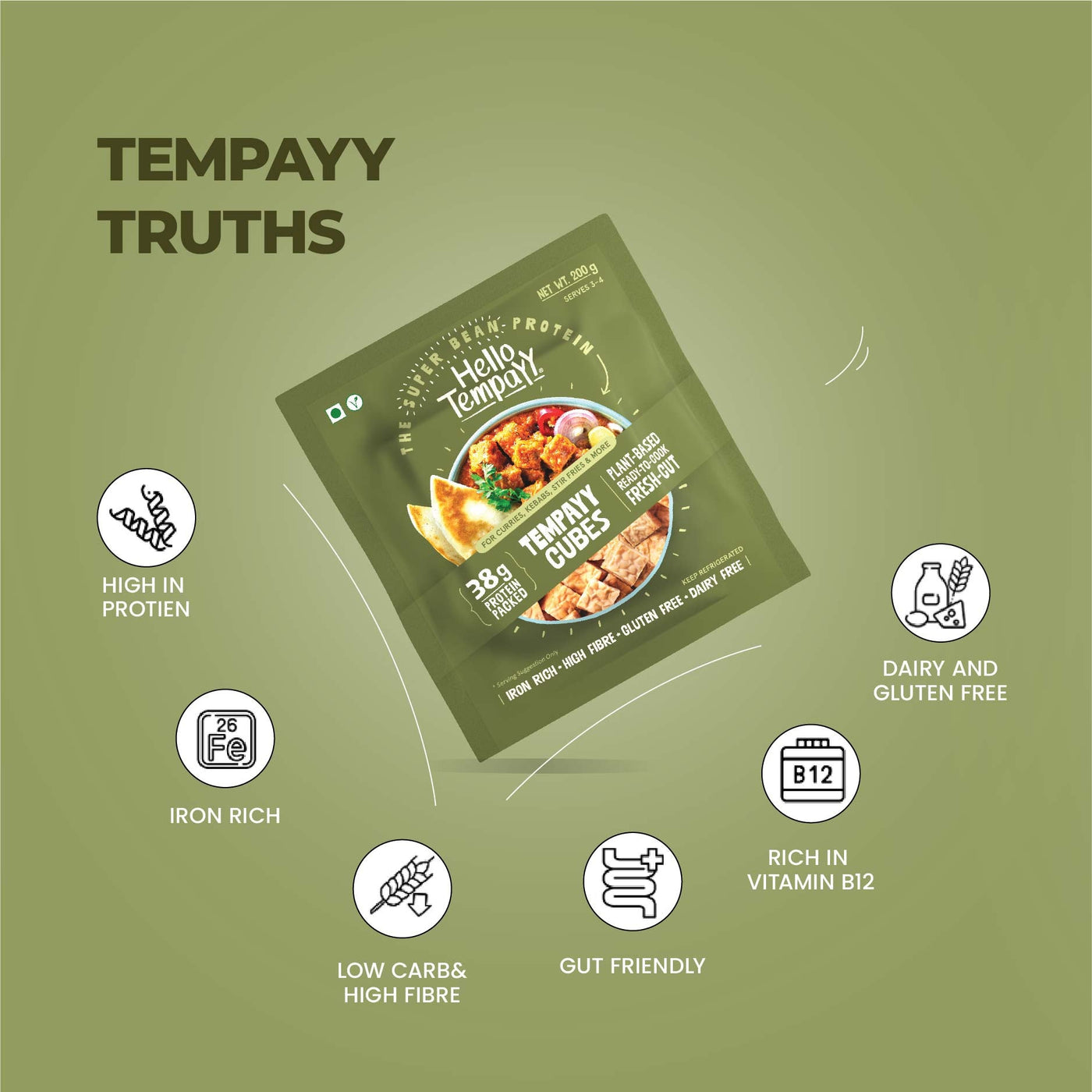 Natural Tempeh Cubes