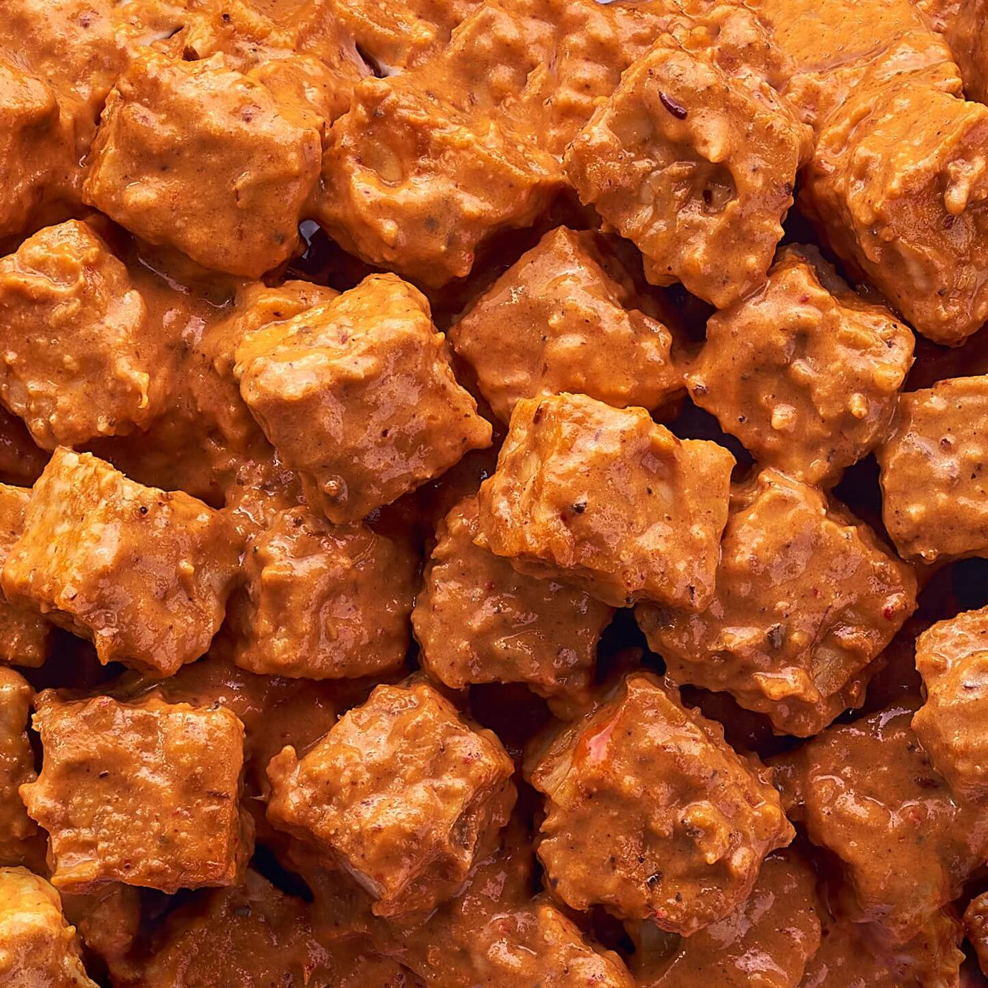 Spiced Tawa Masala Tempeh Cubes