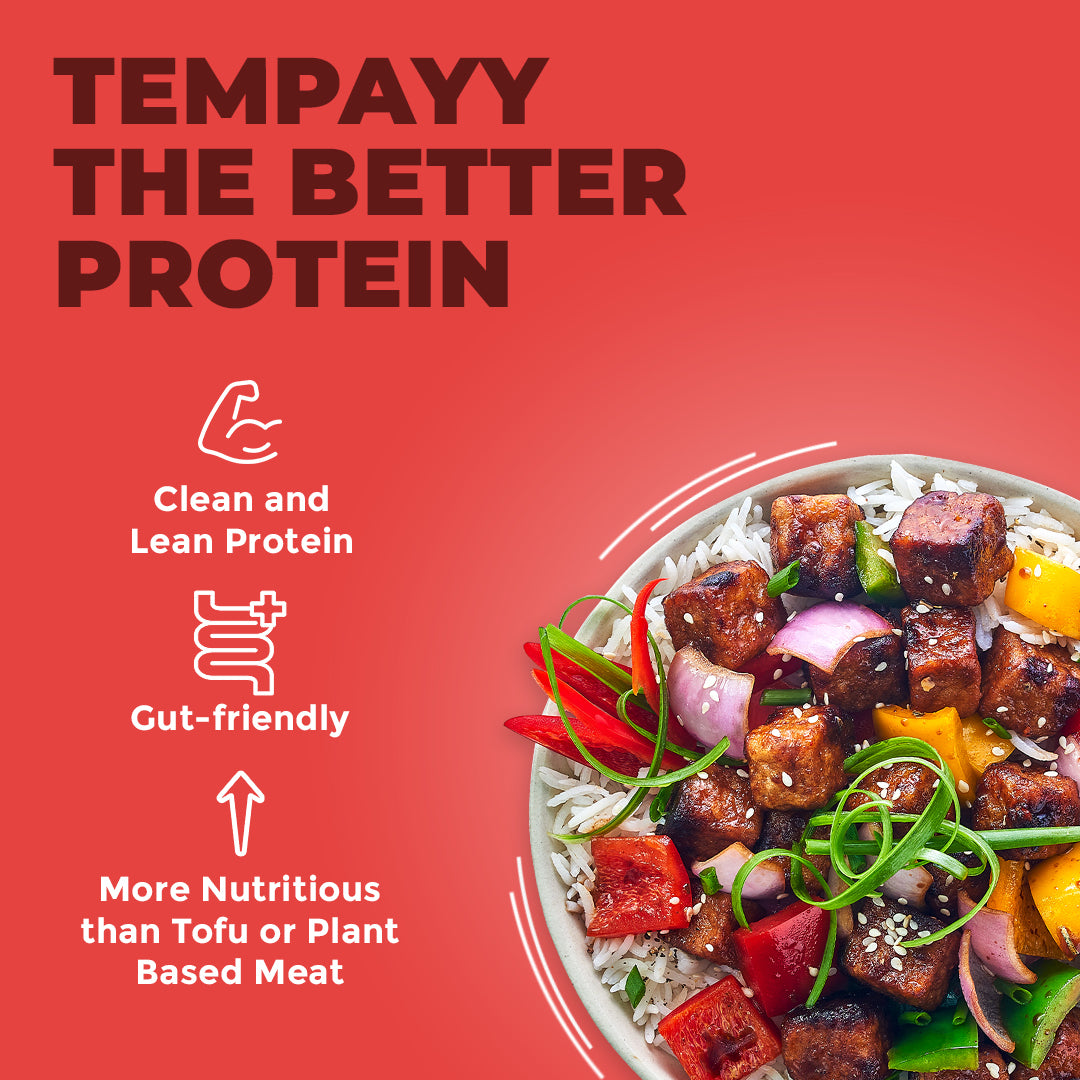 Peppery Szechuan Chilli Tempeh Cubes